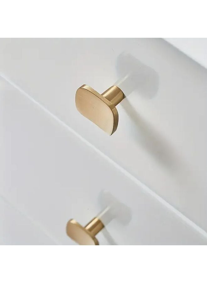 2pcs Brushed Brass Cabinet Drawer Knobs Golden Kitchen Cupboard Pulls Handles - Image 5
